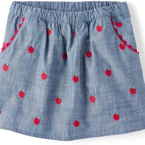 Gymboree Girls Skirt NWT Citrus Chambray Size 8